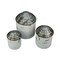 Vintage Farmhouse Style Galvanized Decorative Tin Silo Canister Set of 3